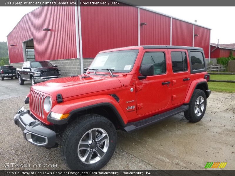 Firecracker Red / Black 2018 Jeep Wrangler Unlimited Sahara 4x4