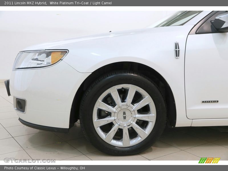 White Platinum Tri-Coat / Light Camel 2011 Lincoln MKZ Hybrid