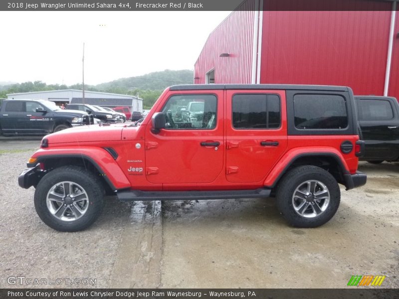 Firecracker Red / Black 2018 Jeep Wrangler Unlimited Sahara 4x4