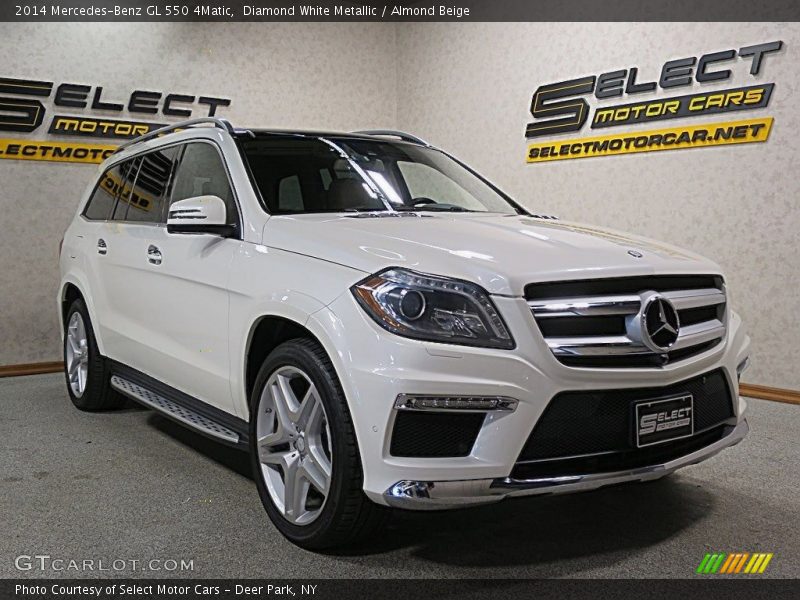 Diamond White Metallic / Almond Beige 2014 Mercedes-Benz GL 550 4Matic