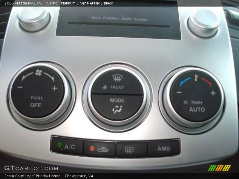 Platinum Silver Metallic / Black 2006 Mazda MAZDA5 Touring