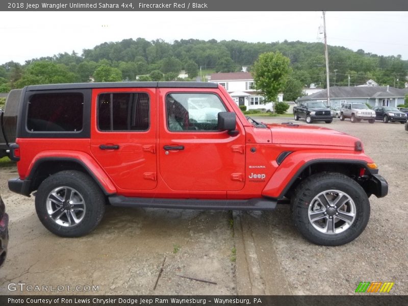 Firecracker Red / Black 2018 Jeep Wrangler Unlimited Sahara 4x4