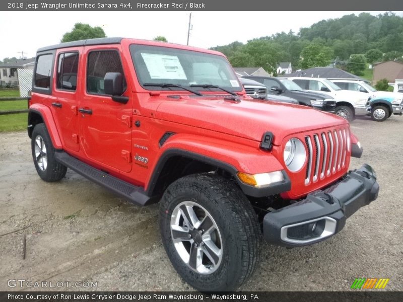 Firecracker Red / Black 2018 Jeep Wrangler Unlimited Sahara 4x4