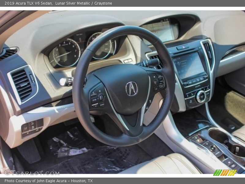Lunar Silver Metallic / Graystone 2019 Acura TLX V6 Sedan