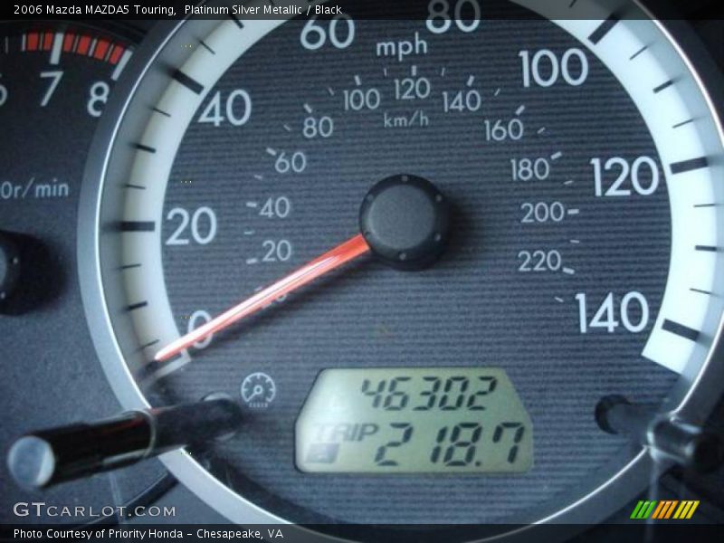 Platinum Silver Metallic / Black 2006 Mazda MAZDA5 Touring