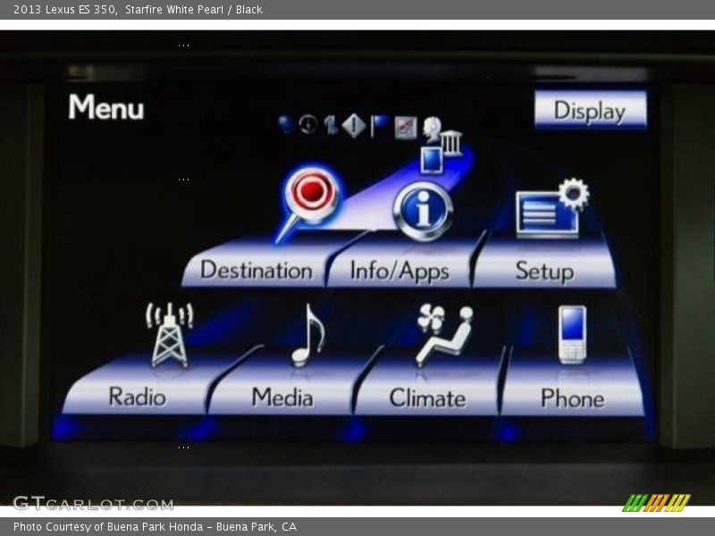 Starfire White Pearl / Black 2013 Lexus ES 350