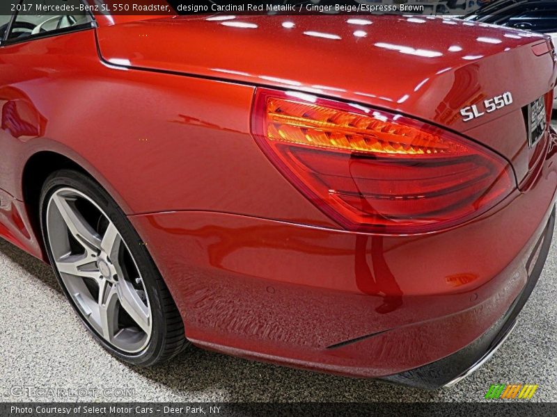 designo Cardinal Red Metallic / Ginger Beige/Espresso Brown 2017 Mercedes-Benz SL 550 Roadster