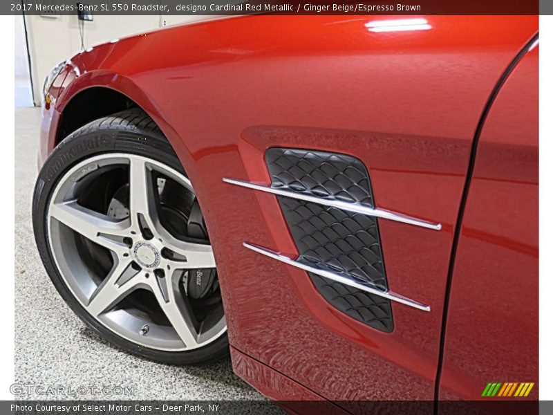 designo Cardinal Red Metallic / Ginger Beige/Espresso Brown 2017 Mercedes-Benz SL 550 Roadster