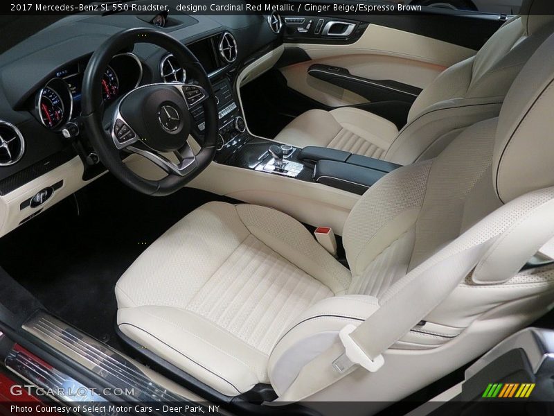 designo Cardinal Red Metallic / Ginger Beige/Espresso Brown 2017 Mercedes-Benz SL 550 Roadster
