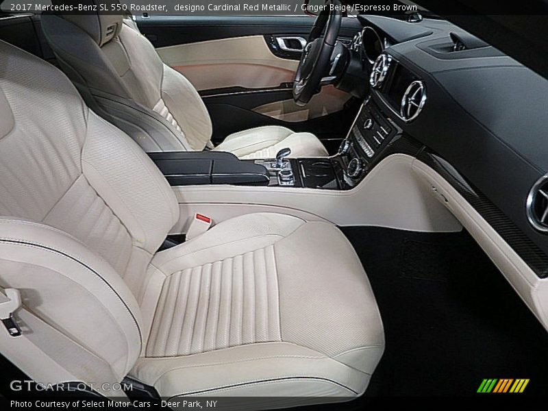 designo Cardinal Red Metallic / Ginger Beige/Espresso Brown 2017 Mercedes-Benz SL 550 Roadster