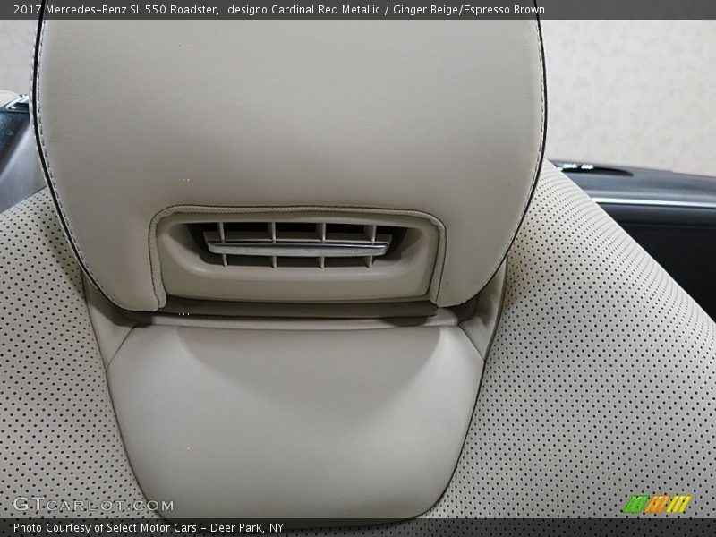 designo Cardinal Red Metallic / Ginger Beige/Espresso Brown 2017 Mercedes-Benz SL 550 Roadster