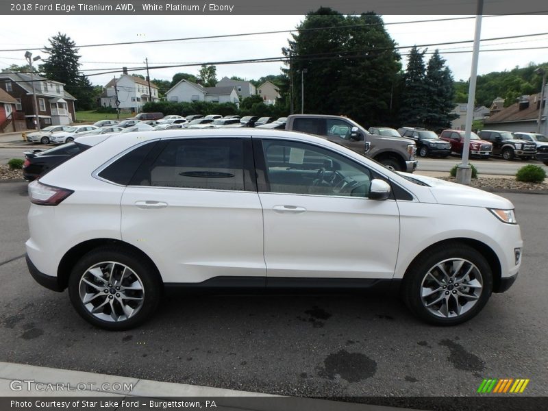 White Platinum / Ebony 2018 Ford Edge Titanium AWD