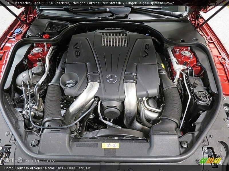 designo Cardinal Red Metallic / Ginger Beige/Espresso Brown 2017 Mercedes-Benz SL 550 Roadster