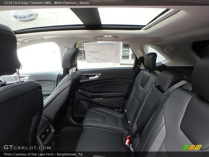 White Platinum / Ebony 2018 Ford Edge Titanium AWD