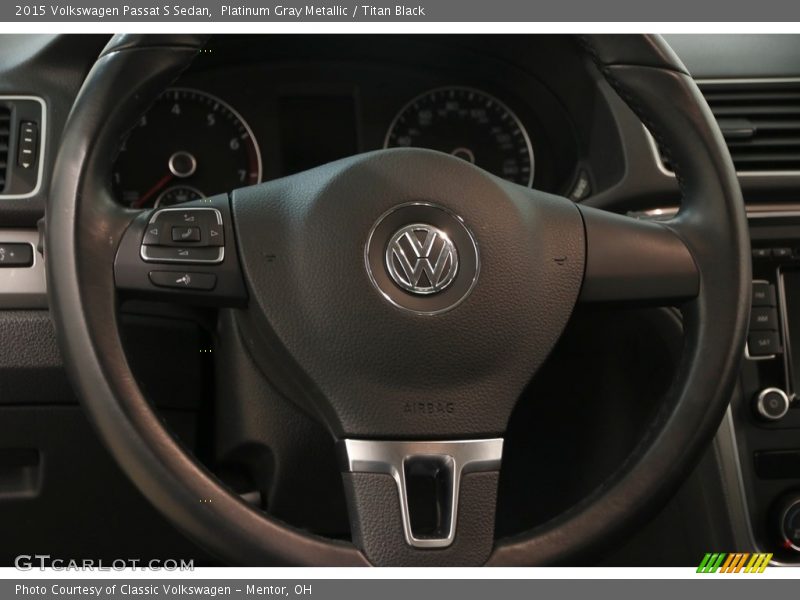 Platinum Gray Metallic / Titan Black 2015 Volkswagen Passat S Sedan
