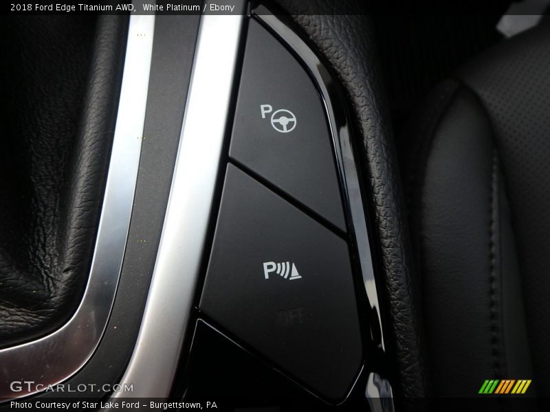 White Platinum / Ebony 2018 Ford Edge Titanium AWD