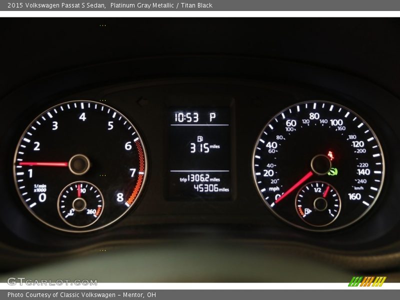 Platinum Gray Metallic / Titan Black 2015 Volkswagen Passat S Sedan