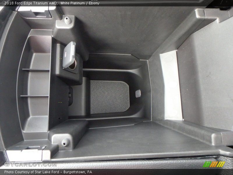 White Platinum / Ebony 2018 Ford Edge Titanium AWD