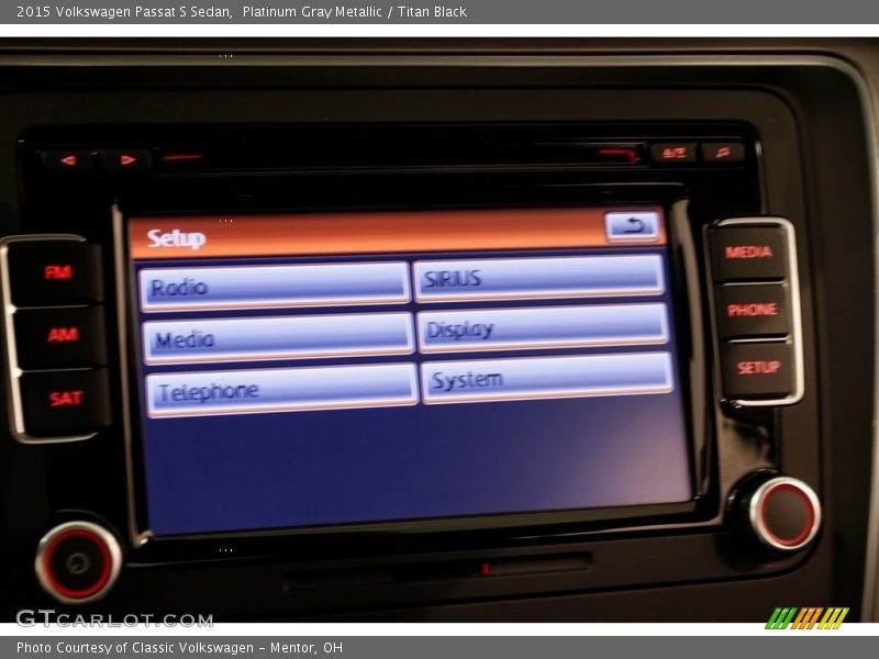 Platinum Gray Metallic / Titan Black 2015 Volkswagen Passat S Sedan