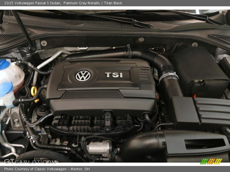 Platinum Gray Metallic / Titan Black 2015 Volkswagen Passat S Sedan