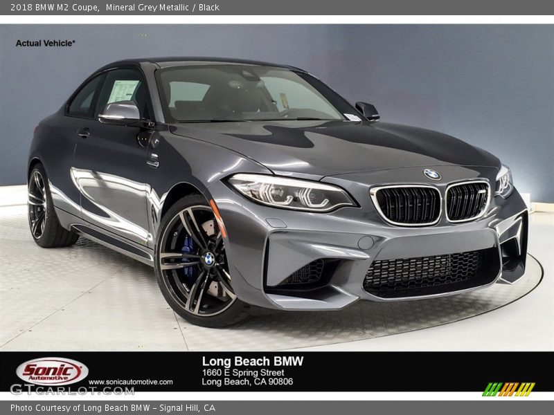 Mineral Grey Metallic / Black 2018 BMW M2 Coupe