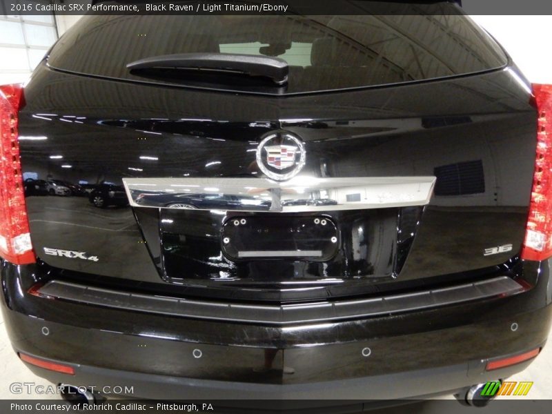 Black Raven / Light Titanium/Ebony 2016 Cadillac SRX Performance