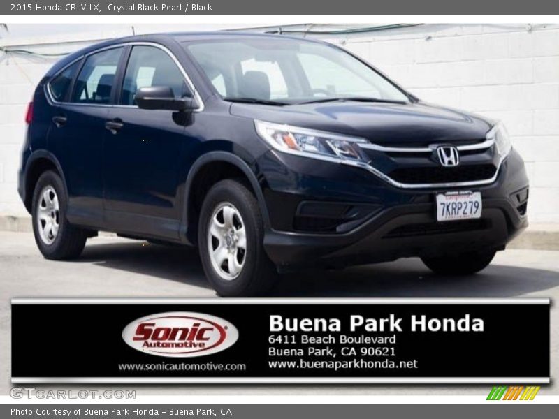 Crystal Black Pearl / Black 2015 Honda CR-V LX