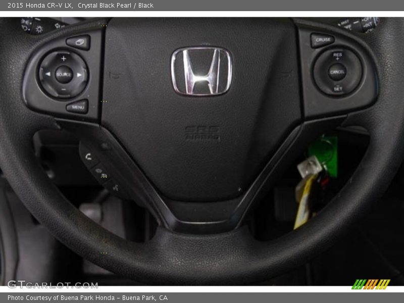Crystal Black Pearl / Black 2015 Honda CR-V LX
