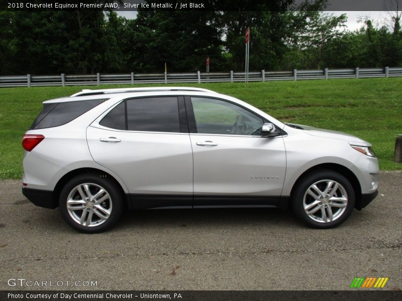 Silver Ice Metallic / Jet Black 2018 Chevrolet Equinox Premier AWD