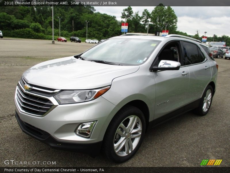 Silver Ice Metallic / Jet Black 2018 Chevrolet Equinox Premier AWD