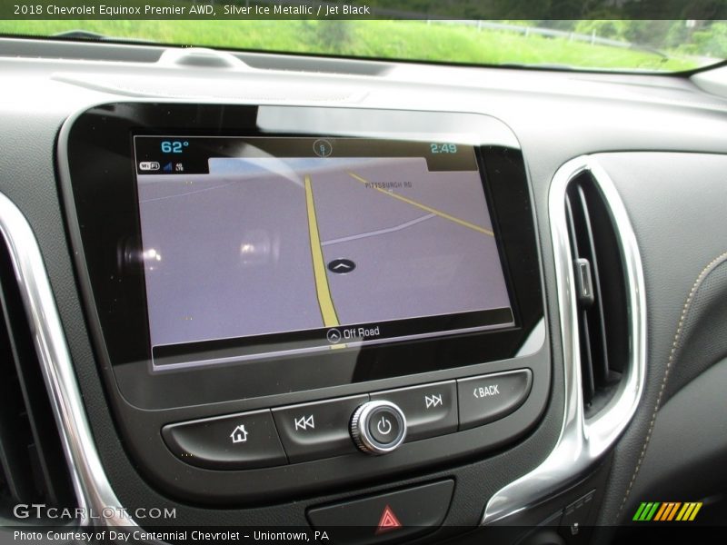 Silver Ice Metallic / Jet Black 2018 Chevrolet Equinox Premier AWD