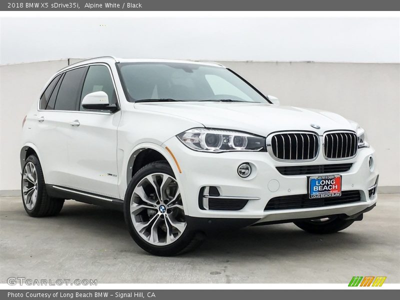 Alpine White / Black 2018 BMW X5 sDrive35i