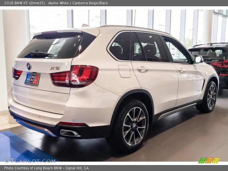 Alpine White / Canberra Beige/Black 2018 BMW X5 sDrive35i