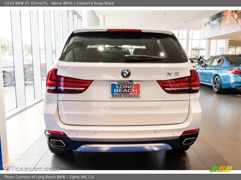 Alpine White / Canberra Beige/Black 2018 BMW X5 sDrive35i