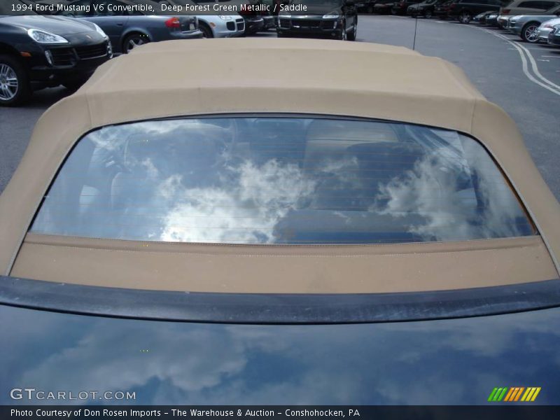 Deep Forest Green Metallic / Saddle 1994 Ford Mustang V6 Convertible