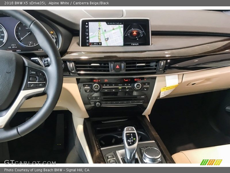 Alpine White / Canberra Beige/Black 2018 BMW X5 sDrive35i