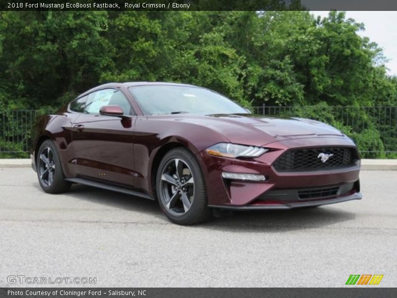 Front 3/4 View of 2018 Mustang EcoBoost Fastback