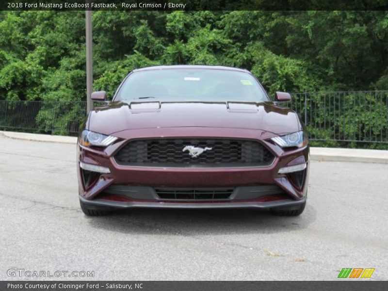 Royal Crimson / Ebony 2018 Ford Mustang EcoBoost Fastback