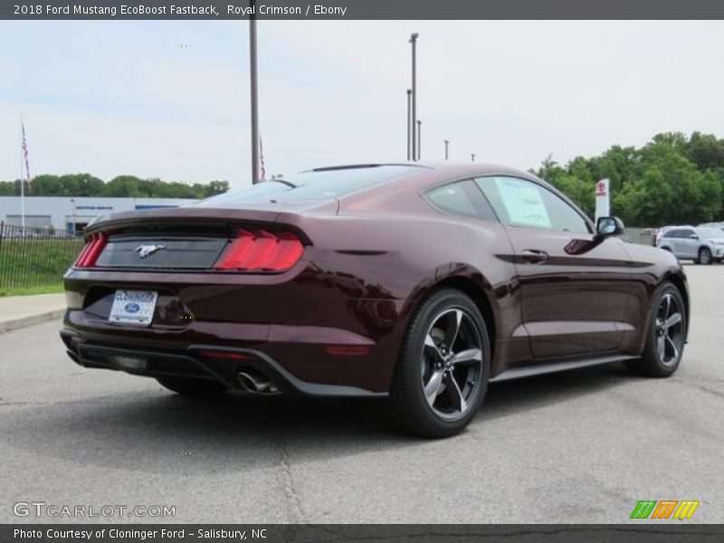 Royal Crimson / Ebony 2018 Ford Mustang EcoBoost Fastback