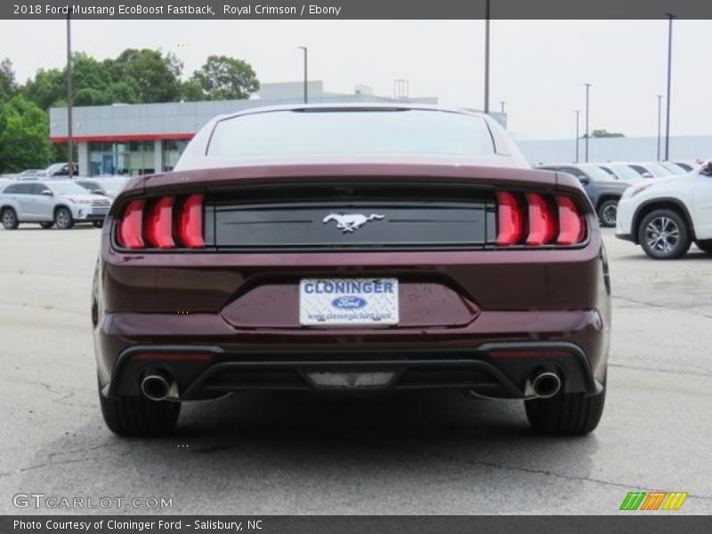 Royal Crimson / Ebony 2018 Ford Mustang EcoBoost Fastback