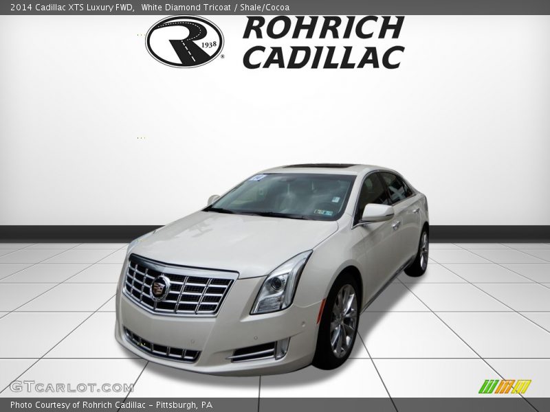 White Diamond Tricoat / Shale/Cocoa 2014 Cadillac XTS Luxury FWD