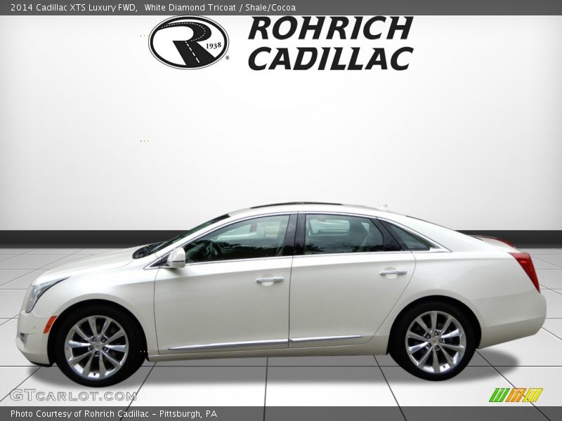 White Diamond Tricoat / Shale/Cocoa 2014 Cadillac XTS Luxury FWD