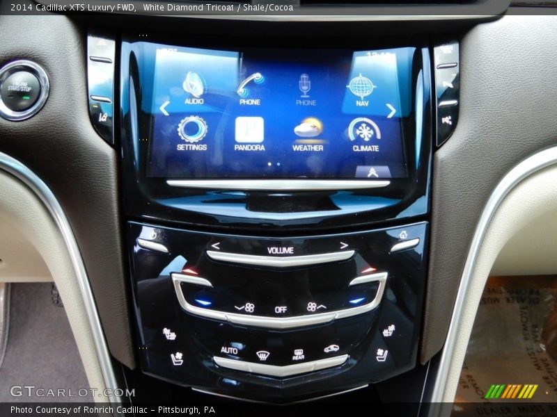 White Diamond Tricoat / Shale/Cocoa 2014 Cadillac XTS Luxury FWD