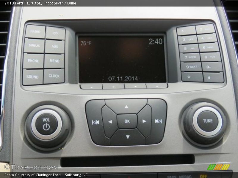 Controls of 2018 Taurus SE