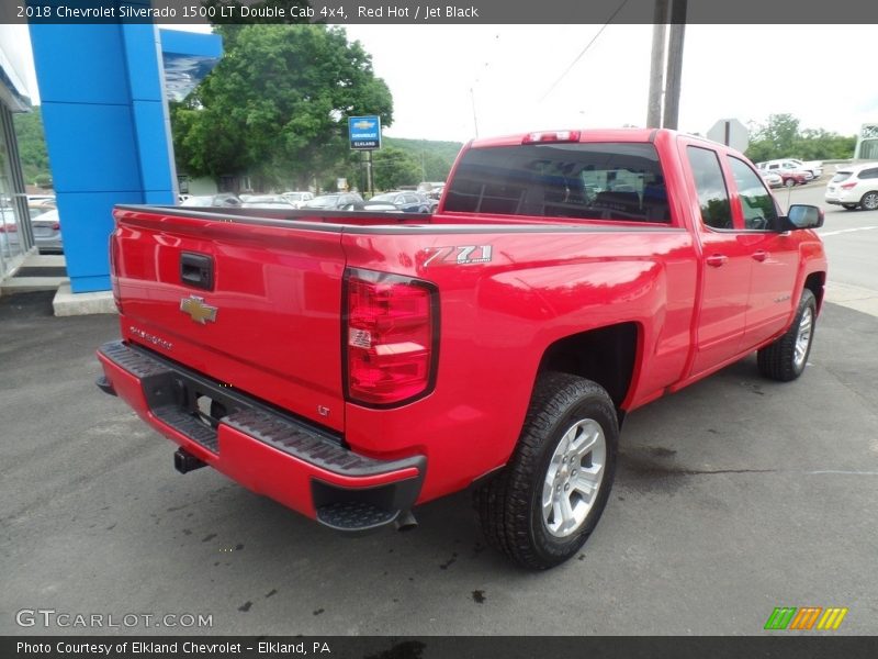 Red Hot / Jet Black 2018 Chevrolet Silverado 1500 LT Double Cab 4x4