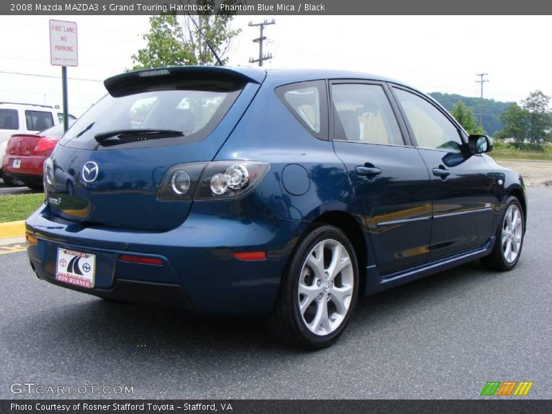 Phantom Blue Mica / Black 2008 Mazda MAZDA3 s Grand Touring Hatchback