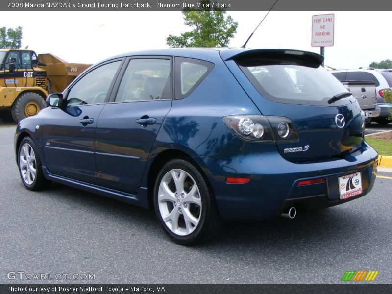 Phantom Blue Mica / Black 2008 Mazda MAZDA3 s Grand Touring Hatchback