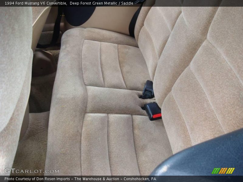 Deep Forest Green Metallic / Saddle 1994 Ford Mustang V6 Convertible