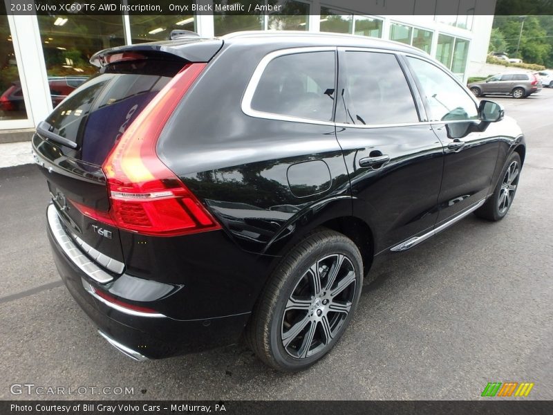 Onyx Black Metallic / Amber 2018 Volvo XC60 T6 AWD Inscription