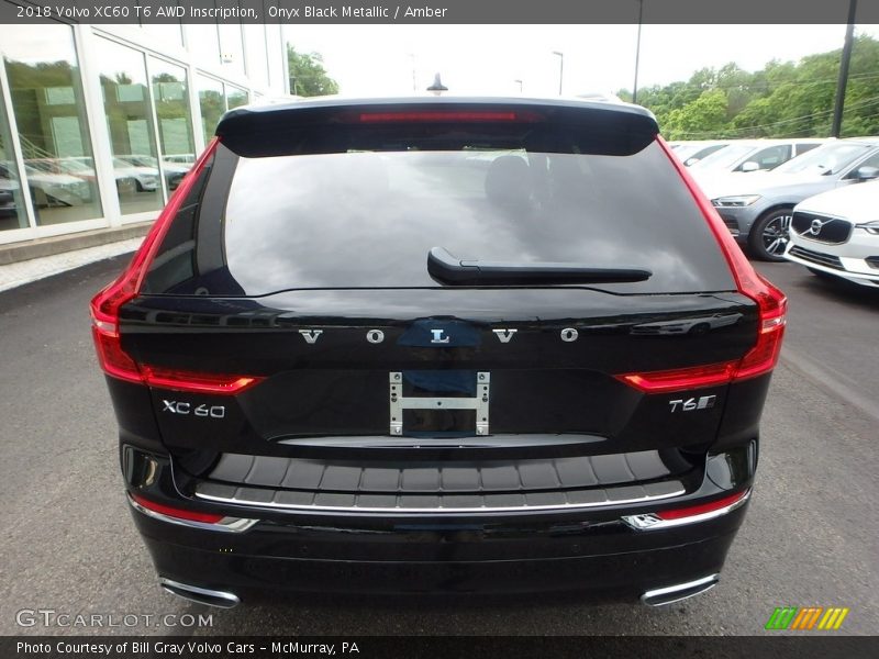 Onyx Black Metallic / Amber 2018 Volvo XC60 T6 AWD Inscription